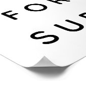 Beten Sie für Surf-Poster Poster (Ecke)