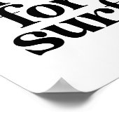 Beten Sie für Surf Vintag Retro Schriftart Poster (Ecke)