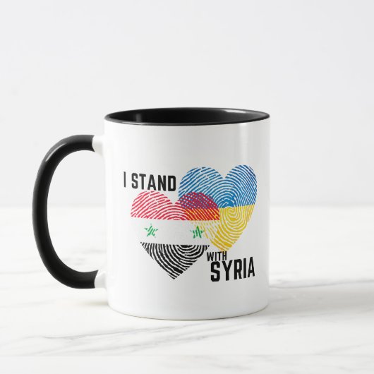 Beten Sie für Syrien Tasse (Links)
