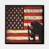 Beten Sie für unsere Soldaten Magnet (Vorne)