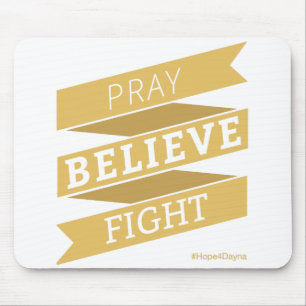 Beten Sie. Glauben Sie. Kampf. - Mousepad