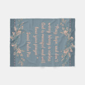 Beten Sie, hoffen Sie u. sorgen Sie sich nicht St. Fleecedecke (Vorderseite (Horizontal))