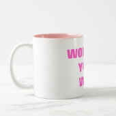 BETEN SIE IHRE EHEFRAU AN ZWEIFARBIGE TASSE (Links)