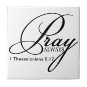 Beten Sie immer kundenspezifische Fliese (Vorderseite)