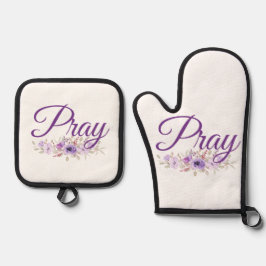 Beten Sie inspirierende Blume Topflappen