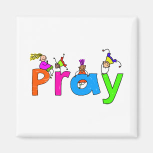 Beten Sie Kinder Magnet