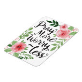 Beten Sie mehr Besorgnis weniger Magnet (Linke Seite)