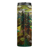 Beten Sie mehr, weniger Sorgen Thermosbecher (Rückseite)