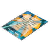 Beten Sie nicht "Orange Blume Prayer Journal" Notizblock (Linke Seite)