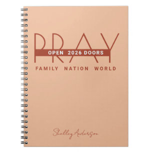 Beten Sie offene Türen 2024 Notizblock