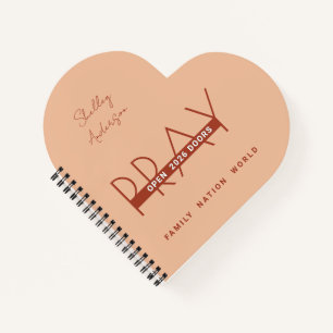 Beten Sie offene Türen 2024 Notizblock