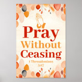 Beten Sie ohne die Christliche Tapas-Printwerbung  Poster (Vorne)