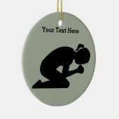 Beten Sie stark. Es gibt Power im Gebet Keramikornament (Rechts)