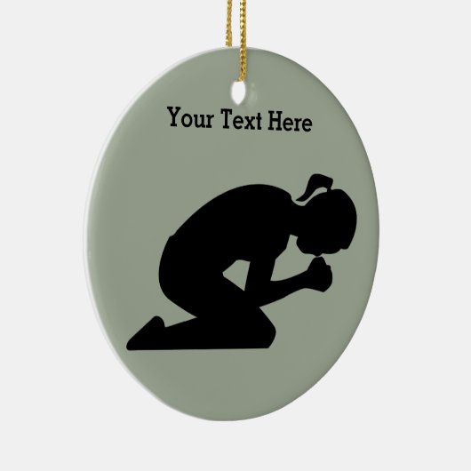 Beten Sie stark. Es gibt Power im Gebet Keramikornament (Rechts)