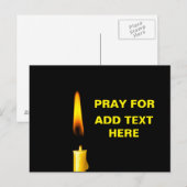 Beten Sie um Text Postkarte (Vorne/Hinten)