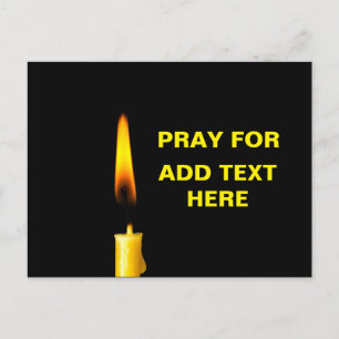 Beten Sie um Text Postkarte
