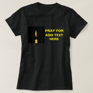 Beten Sie um Text T-Shirt