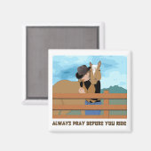 Beten Sie vor dem Reiten von MAGNET (Vorderseite/Rückseite)