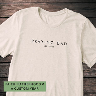 Beten Vater Gegr. Jahr Christlich Modern Minimal  Tri-Blend Shirt
