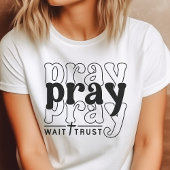 Beten, warten, Vertrauen Tri-Blend Shirt