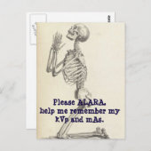 Beten zur Göttin ALARA. Postkarte (Vorne/Hinten)