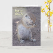 Betende Eichhörnchen-Karte Karte (Gelbe Blume)
