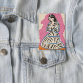 Betende Frau Button (Insitu)