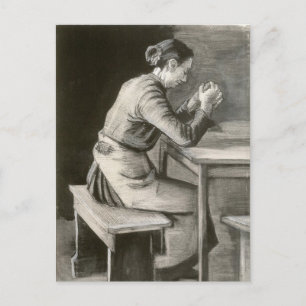 Betende Frau, Vincent van Gogh Postkarte