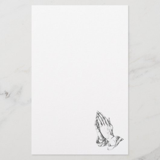 Betende Hände Briefpapier (Vorderseite)