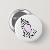 Betende Hände Button (Vorne & Hinten)