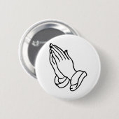 Betende Hände Button (Vorne & Hinten)