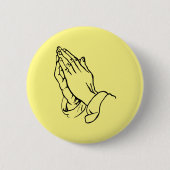Betende Hände Button (Vorderseite)