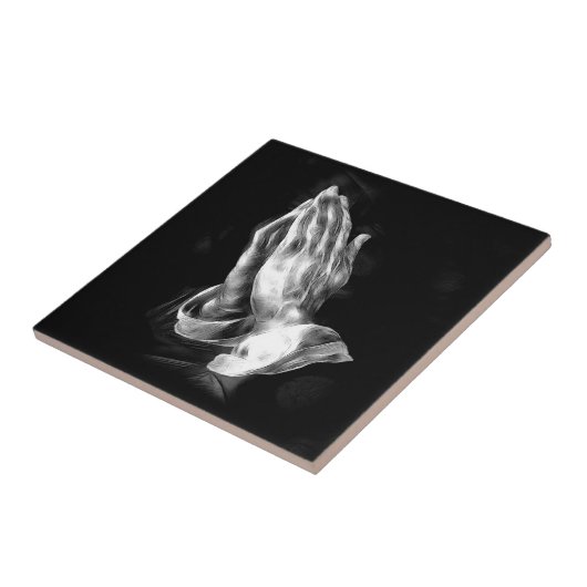 Betende Hände Fliese (Seite)