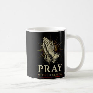 Betende Hände Jesus Kreuz Rosenkranz Glaube Hingab Kaffeetasse