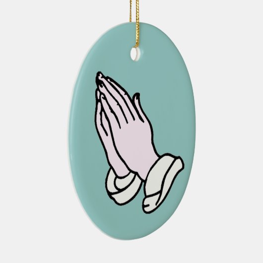 Betende Hände Keramikornament (Rechts)