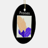 Betende Hände, Lobverzierung Keramik Ornament (Rechts)