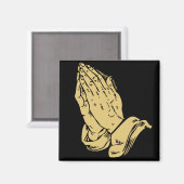 betende Hände Magnet (Vorderseite/Rückseite)