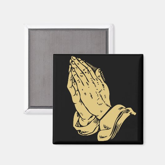 betende Hände Magnet (Vorderseite/Rückseite)