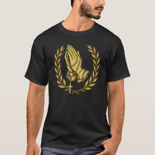 Betende Hände Rosenkranzgebet - katholisch T-Shirt