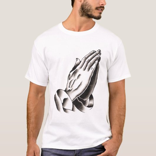 betende Hände T-Shirt (Vorderseite)