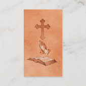 Betende Hände Visitenkarte (Rückseite)