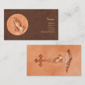 Betende Hände Visitenkarte (Vorne/Hinten)