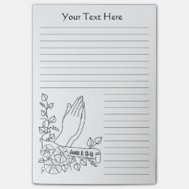 betende Handlinie Kunst personalizable durch Jenny Post-it Klebezettel