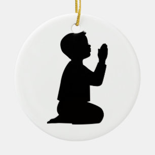 Betende Kinderverzierung Keramikornament