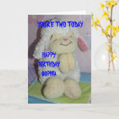 BETENDE LAMM Geburtstags-Karte Karte (Gelbe Blume)