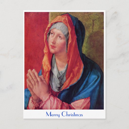 Betende Maria Feiertagspostkarte (Vorderseite)