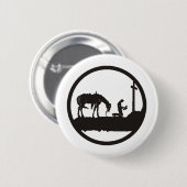 betender Cowboy Button (Vorne & Hinten)