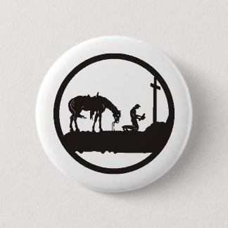 betender Cowboy Button