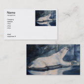 Betender Eisbär Visitenkarte (Vorne/Hinten)