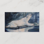Betender Eisbär Visitenkarte (Rückseite)